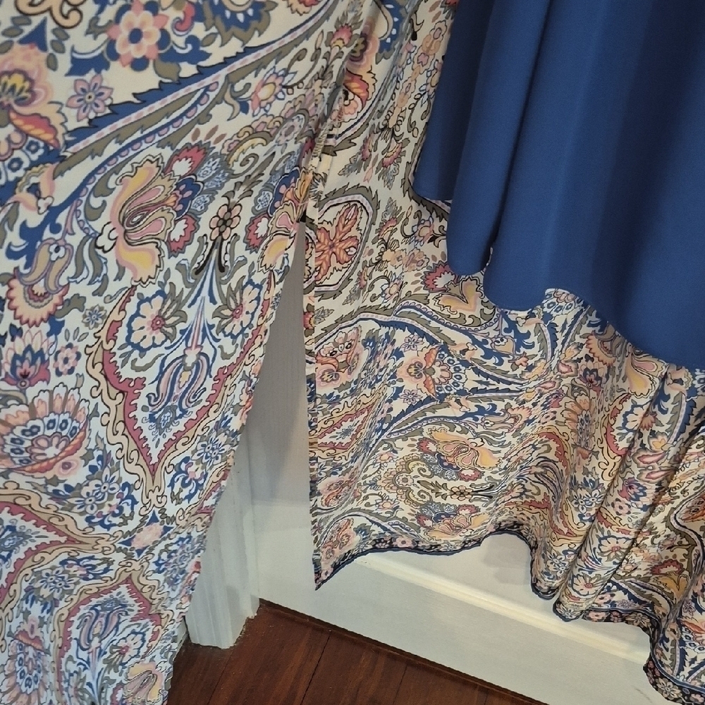 Chico's Floral Paisley Long Cardigan and Tank Set Chico's Size 4 - Picture 8 of 13